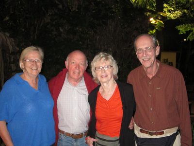 Asked one of our co-travelers to get a picture of the four of us.